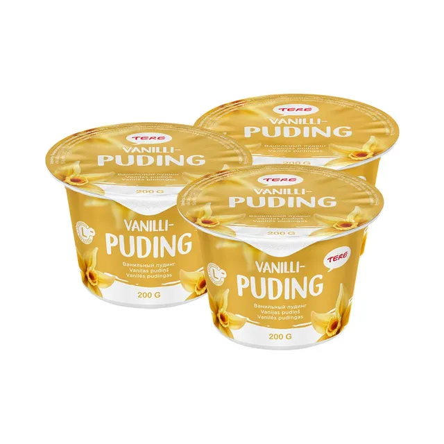 HULGI Vanillipuding laktoosivaba 3tk, TERE, 3 x 200 g