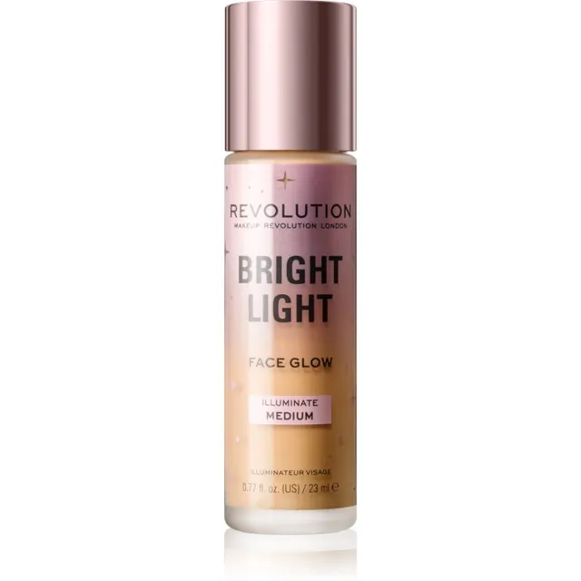 Revolution Bright Light Face Glow Tooniv ja sära andev vedelik varjund Illuminate Medium 23 ml