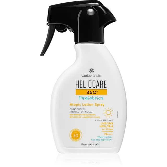 Heliocare 360° Pediatrics Atopic Lotion Spray Pihustatav päevituskreem lastele SPF 50 250 ml