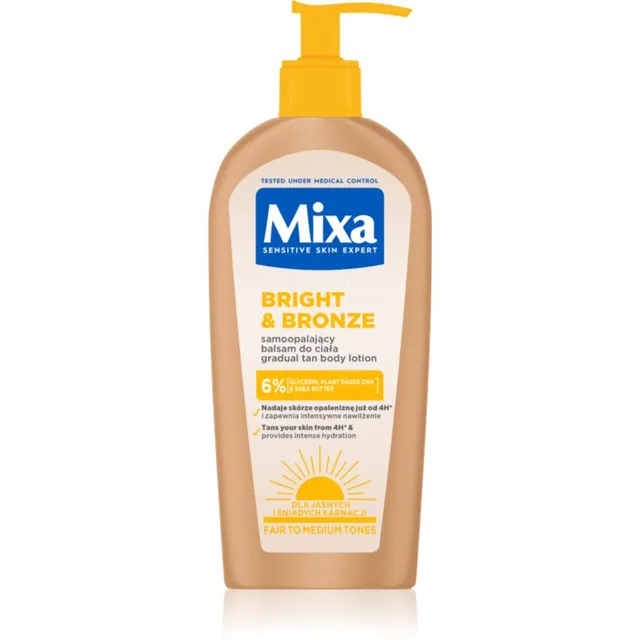 Mixa Bright & Bronze Isepruunistav palsam kehale 250 ml