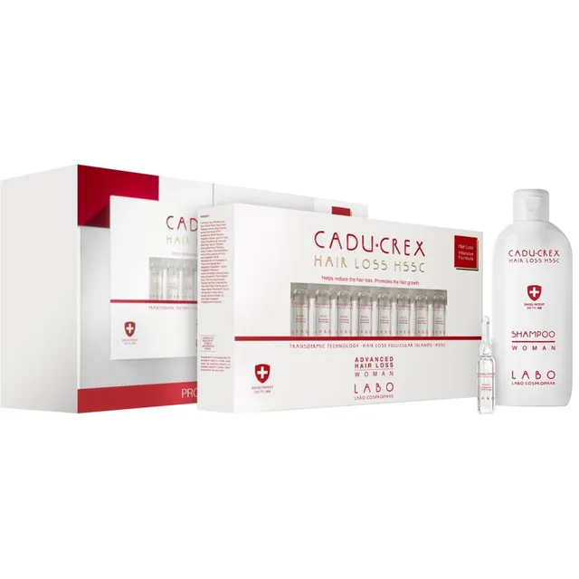 CADU-CREX Hair Loss HSSC Serious Hair Loss kuurina kasutatav juuksehooldusvahend naistele tugeva juuste väljalangemise vastu säästupakk