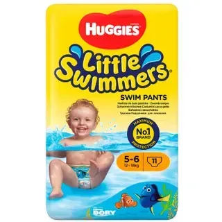 Püksmähkmed Little Swimmers M, HUGGIES, 11-18 kg/11 tk