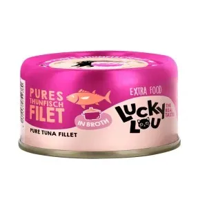 Lucky Lou Extra Food tuunikala filee puljongis, konserv kassile 70 g