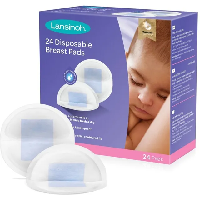 Lansinoh Breastfeeding Disposable Breast Pads ühekordsed rinnapadjad 24 tk