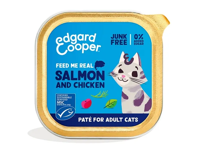 Edgard Cooper kassipasteet, lõhe/kana, 85 g