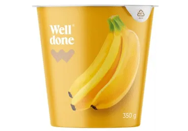 Jogurt WELL DONE banaan, 350g