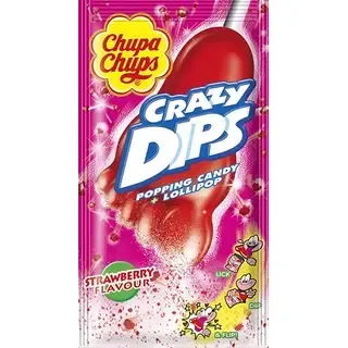 Chupa Chups Crazy Dips pulgakomm prõksuva suhkrupuruga 14 g