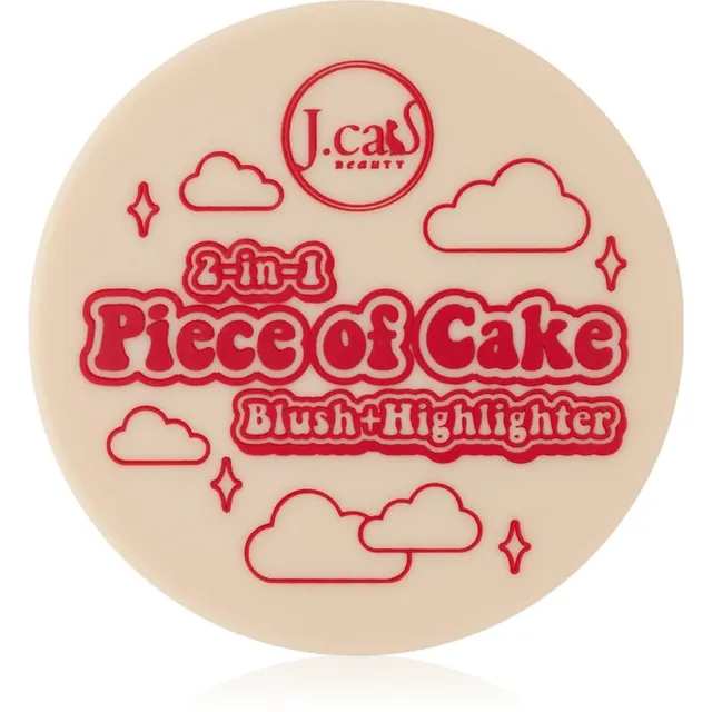 J.Cat Beauty 2 In 1 Piece Of Cake Põsepuna säraga varjund 103 McFlirty 12.1 g