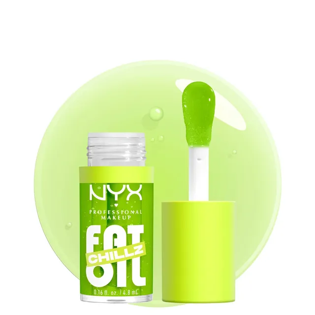NYX Fat Oil Chillz Cooling Lip Oil No.19 Kiwi Freezie 4.8ml