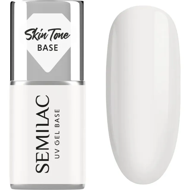 Semilac UV Gel Base Skin Tone Base Aluslakk geelküünte geelile varjund Coconut Cream 7 ml