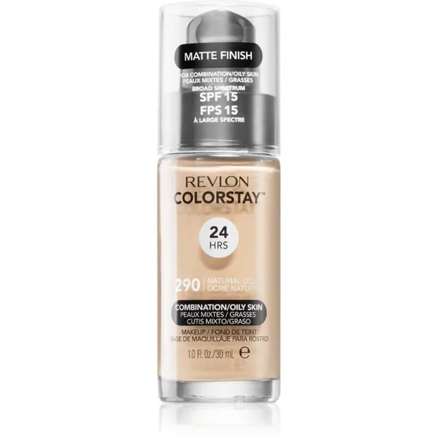 Revlon Cosmetics ColorStay™ SPF 15 Kauapüsiv matistav jumestuskreem rasusele ja kombineeritud nahale varjund 290 Natural Ochre 30 ml