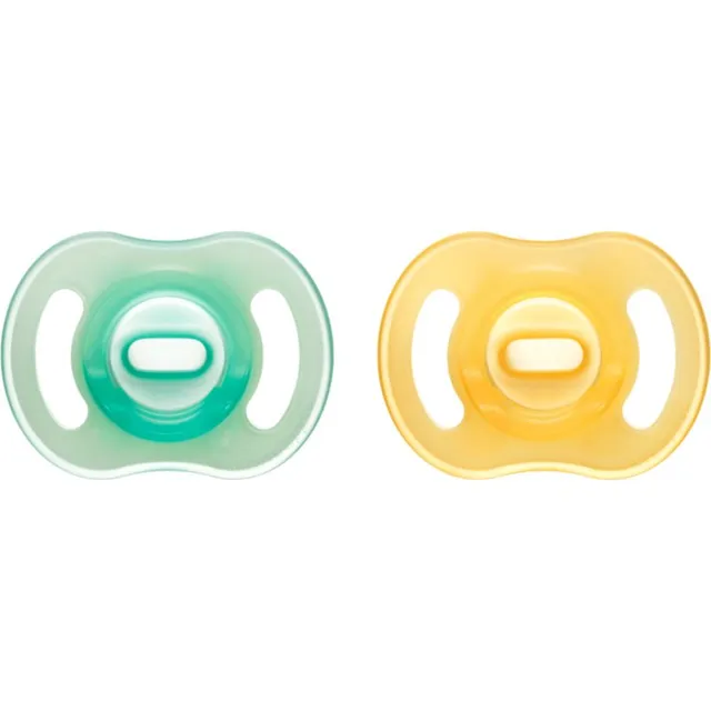 Tommee Tippee Ultra Light Night lutt Orange/ Green 0-6m 2 tk