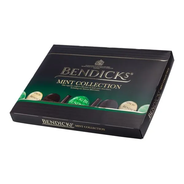 Piparmünditäidisega šokolaadi assortii 400g