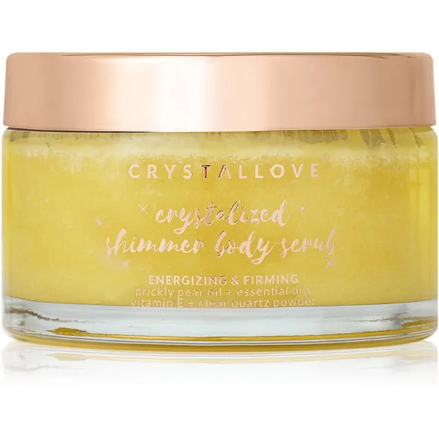 Crystallove Clear Quartz Shimmer Body Scrub Kehakoorija 200 g