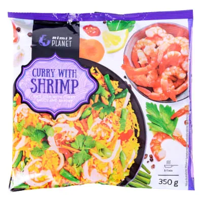 Riisiroog kar.kast. ja krevettidega Rimi 350g