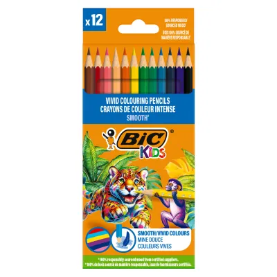 Värvipliiatsid Bic 12 värvi BS26