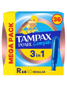 Tampax Compak Pearl Regular tampoonid aplikaatoriga 36 tk