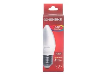 LED pirn C37 E27 4,9W 410lm HENSKE