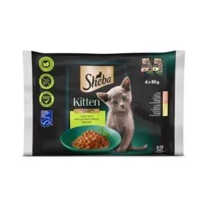 Sheba Kiisueine Kassipoegadele Segavalik Kastmes 4x85g