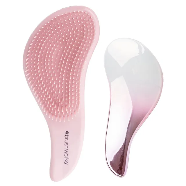 BRUSHWORKS Detangling Hair Brush Duo Set