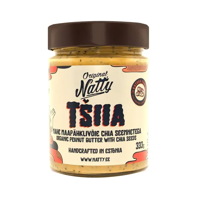 Chia Seemnetega mahe maapähklivõie, NATTY ORIGINAL, 333g