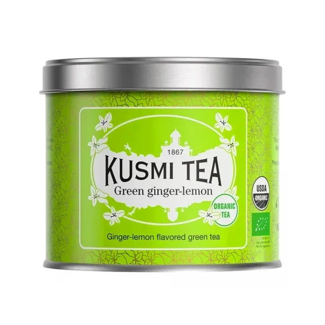Roheline tee ingveri ja sidruniga, mahe, KUSMI TEA, 100 g