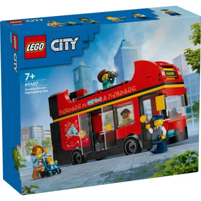 Konstr.Lego Punane Kahekordne Buss 60407