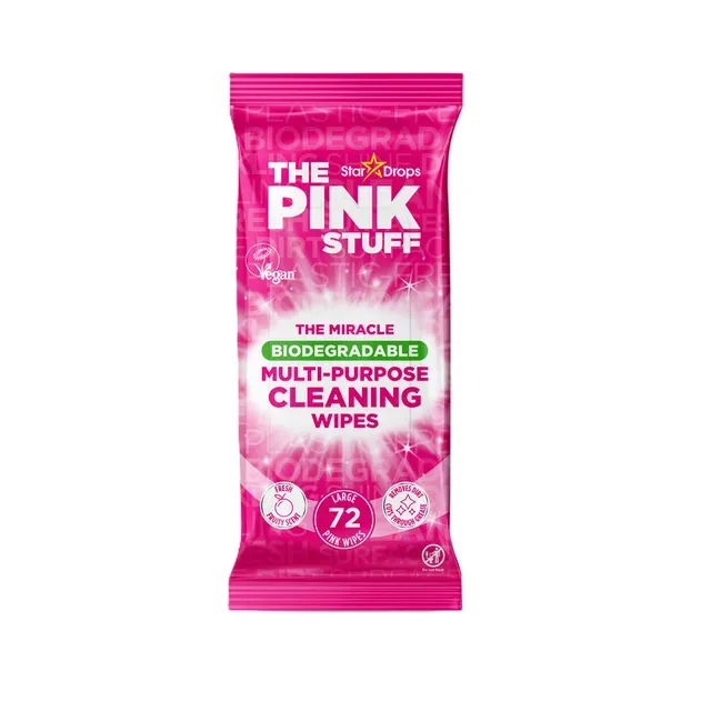 Puhastuslapid, niisked, pindadele, THE PINK STUFF, 72 tk