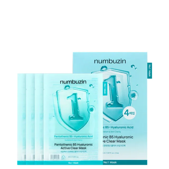 NUMBUZIN No.1 Pantothenic B5 Hyaluronic Active Clear Mask 5x26ml