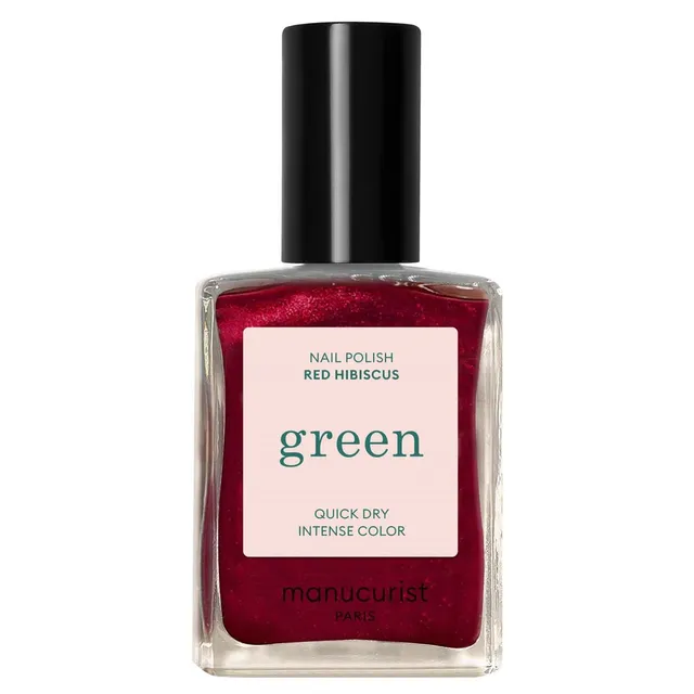 MANUCURIST Green Nail Polish Red Hibiscus 15ml