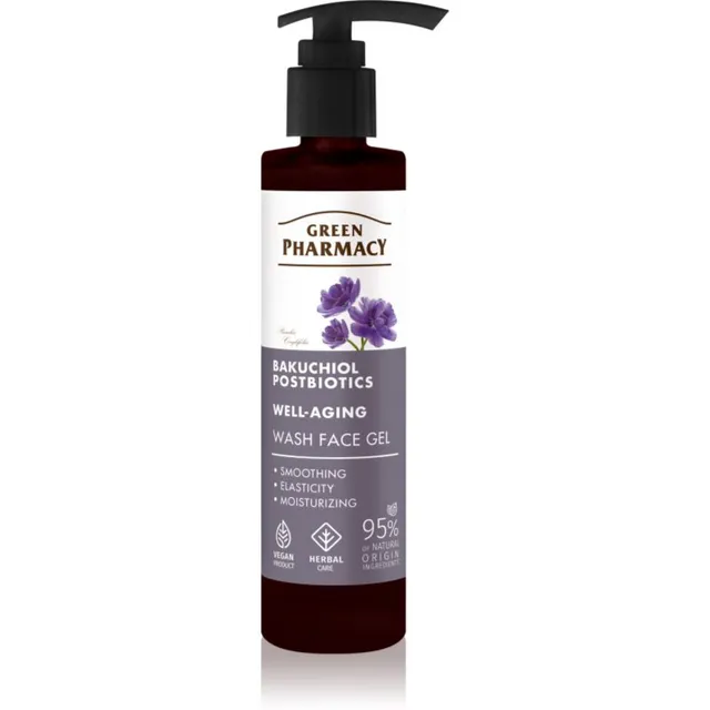 Green Pharmacy Bakuchiol & Postbiotics Face Wash Gel Puhastav geel 200 ml