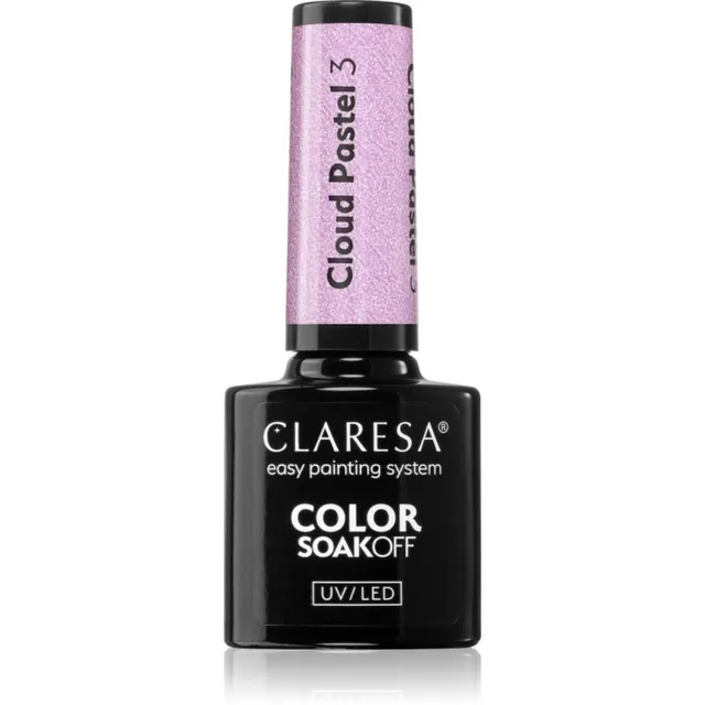 Claresa SoakOff UV/LED Color Cloud Pastel Geelküünelakk UV / LED lambiga kasutamiseks varjund 3 5 g