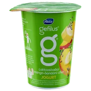 Jogurt mango-banaani-chia  laktoosivaba, VALIO GEFILUS, 380 g