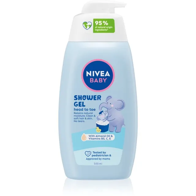 NIVEA BABY Dušigeel kehale ja juustele 500 ml