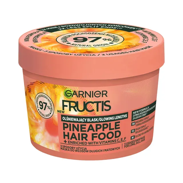 Juuksemask Fructis Hair Food Pineapple, GARNIER, 400 ml