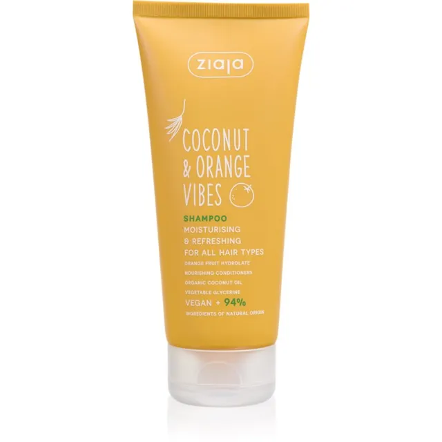 Ziaja Coconut & Orange Vibes Niisutav šampoon kõigile juuksetüüpidele 200 ml