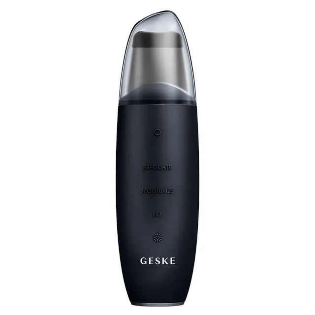GESKE SmartAppGuided MicroCurrent Skin Scrubber & Blackhead Remover 9in1 Black