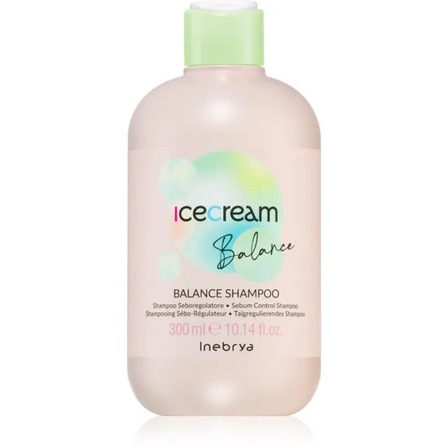 Inebrya Ice Cream Balance Shampoo Šampoon rasu reguleerimiseks 300 ml