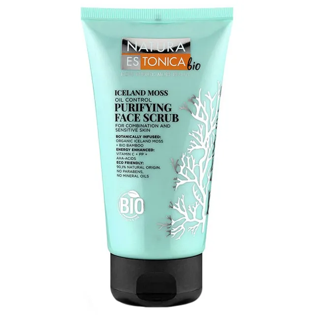 NATURA ESTONICA BIO Iceland Moss Purifying Face Scrub 150ml