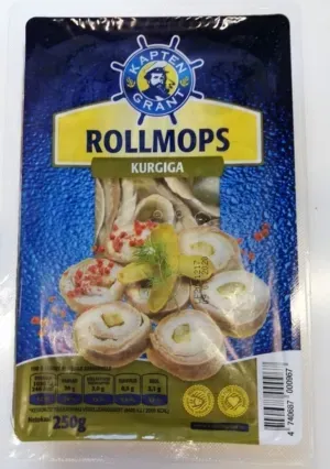 Kapten Grant Heeringafilee Rollmops Kurgiga 250g
