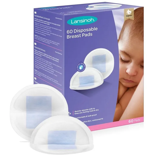 Lansinoh Breastfeeding Disposable Breast Pads ühekordsed rinnapadjad 60 tk