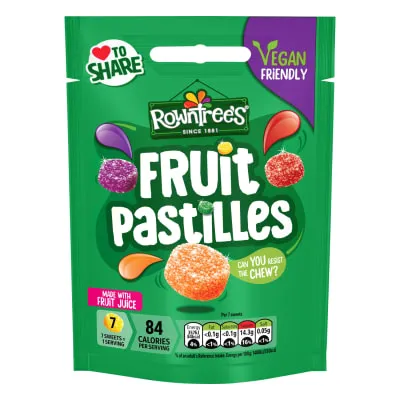 Kummikommid puuvil. Rowntrees Pastilles 143g