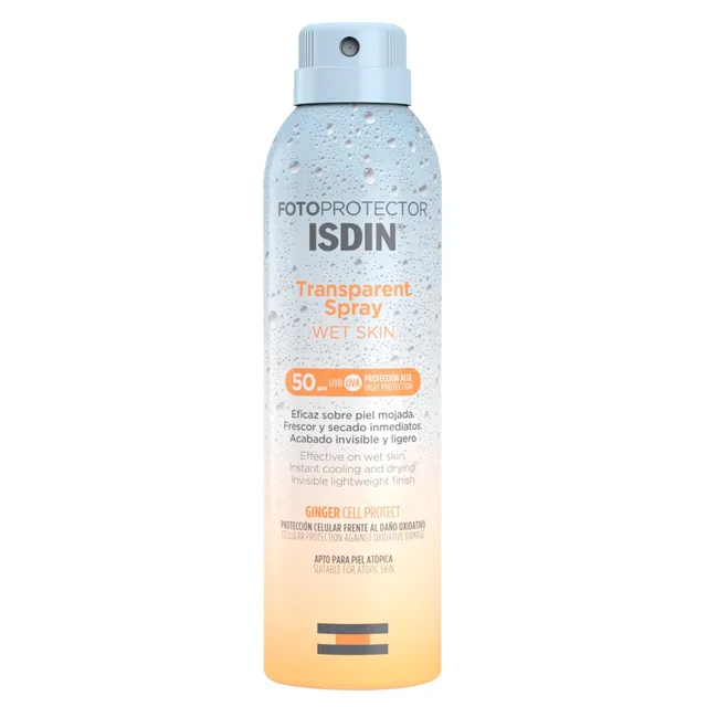ISDIN Fotoprotector Transparent Wet Skin Sunscreen Spray SPF50 250ml