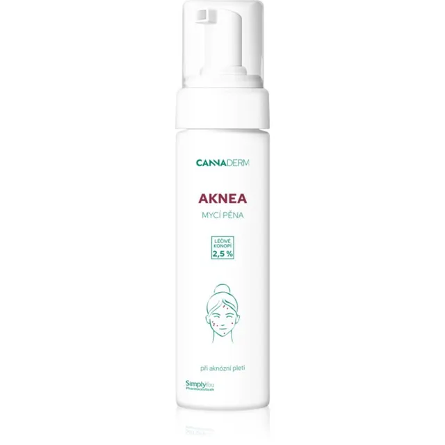 Cannaderm Aknea Washing Foam Pesemisvaht probleemsele nahale 180 ml