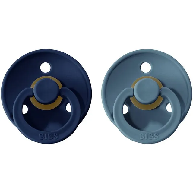 BIBS Colour Natural Rubber Size 1: 0+ months lutt Deep Space / Petrol 2 tk