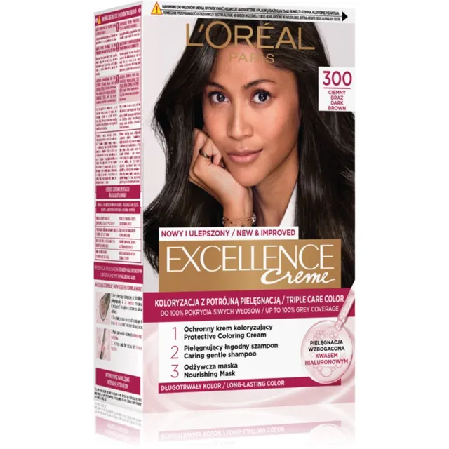 L’Oréal Paris Excellence Creme Juuksevärv varjund 3 Ciemny brąz 1 tk