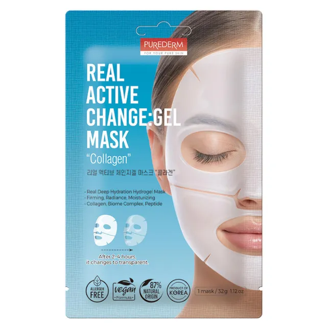 PUREDERM Real Active Change Collagen Gel Mask 32g