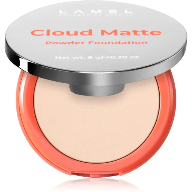 LAMEL Cloud Matte Powder Foundation Matt puuder-jumestuskreem varjund 02 Porcelain 8 g