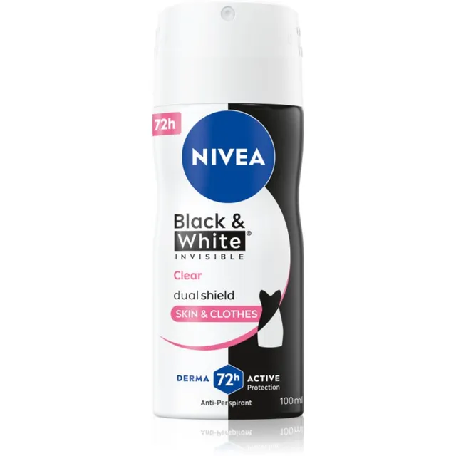 Nivea Invisible Black & White Clear Antiperspirant pihustiga naistele 100 ml