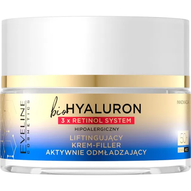 Eveline Cosmetics Bio Hyaluron 3x Retinol System Tõstev päeva- ja öökreem 50+ 50 ml